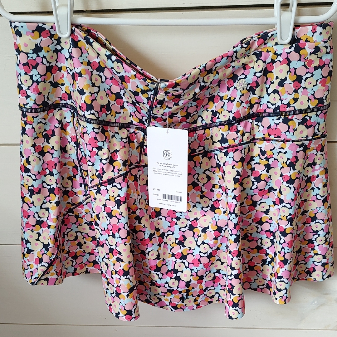 New W/Tags! Athleta Floral 13.5" Tennis Skort